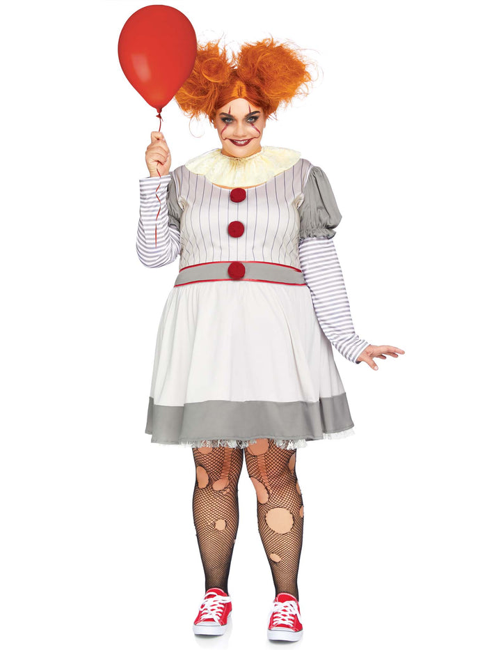 Leg Avenue Plus Creepy Clown Costume