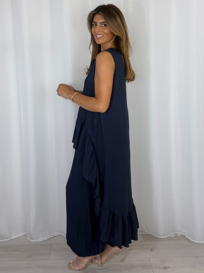 Frill High Low Balloon Trouser Co-Ord (6 Colours)