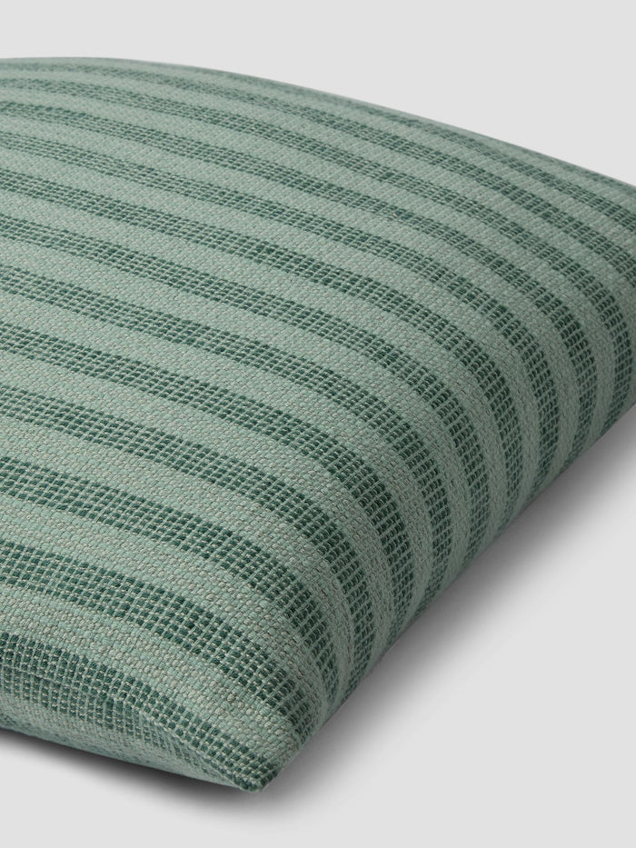 Pine Green Pembroke Stripe Wool Cushion Cover