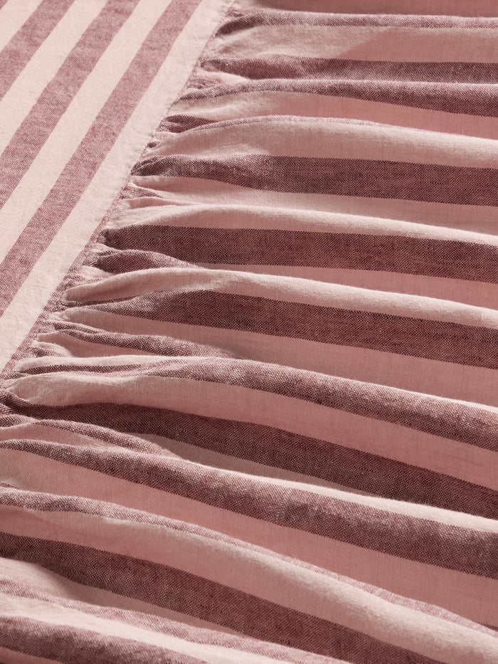 Rhubarb & Rose Pembroke Stripe Linen Blend Valance