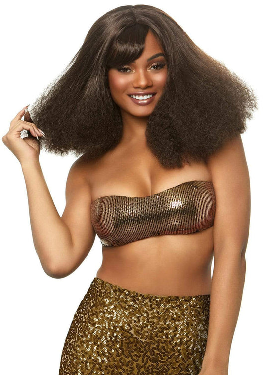 Color_Brown | Leg Avenue 16" Diva Disco Wig