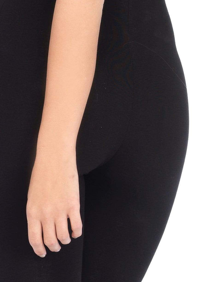 color_black | Leg Avenue Basic Full Length Seamless Spandex Unitard