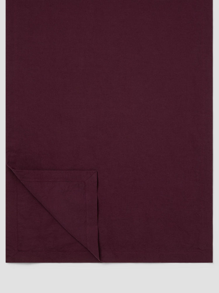 Berry Linen Blend Table Runner
