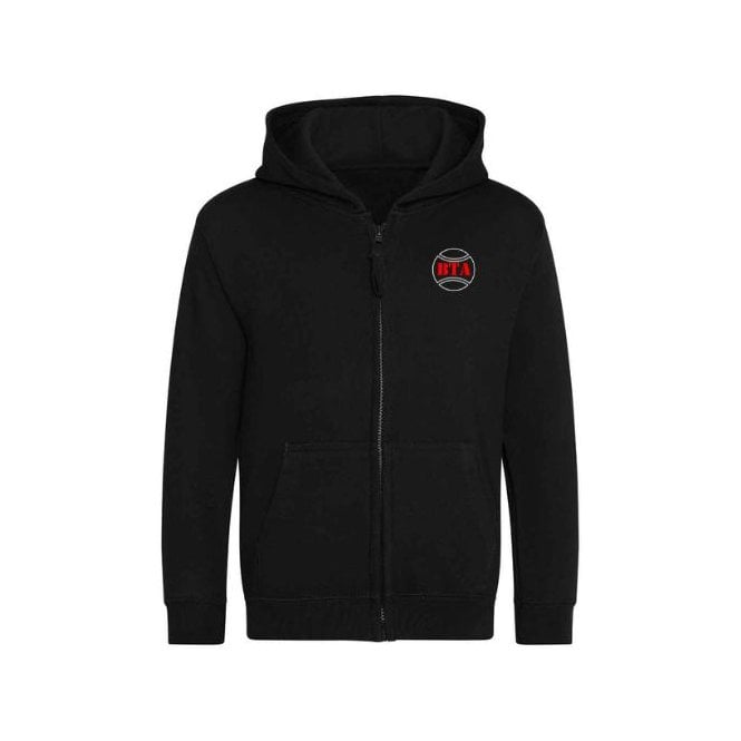 Blandford Tennis Academy Junior Zipped Hoody - Black