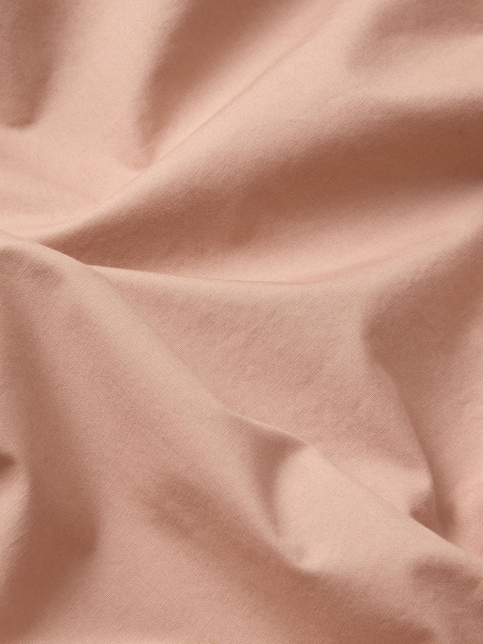 Blush Pink Washed Cotton Percale Duvet Cover