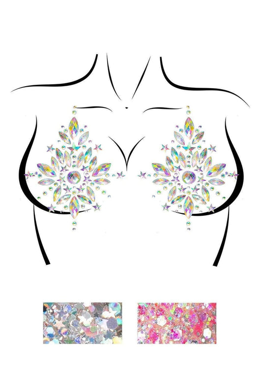 Leg Avenue Cambria Jewels Sticker Nipple Pasties & Body Glitter