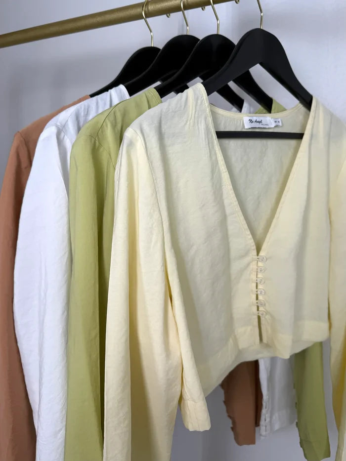 CAPRI - Cropped Shirt (White)