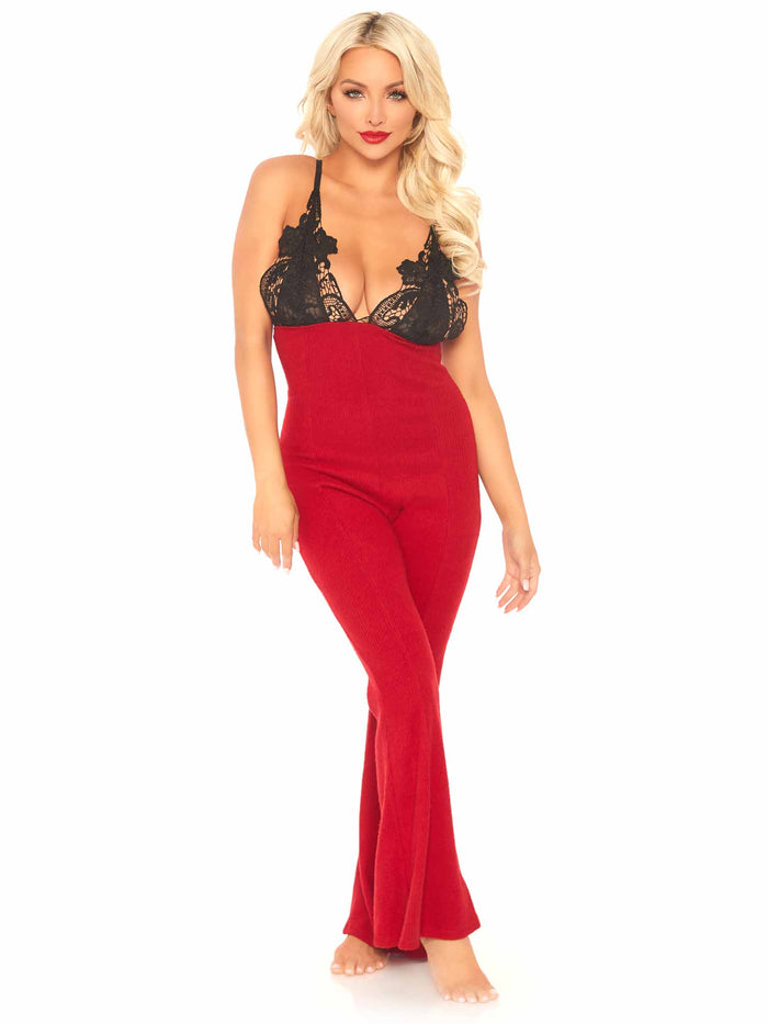 Leg Avenue Chill Vibes Ribbed Onesie