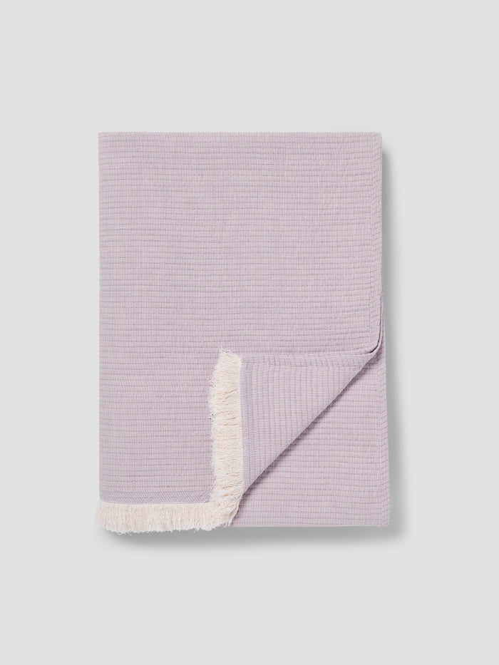 Elderberry Cotton Textured Throw
