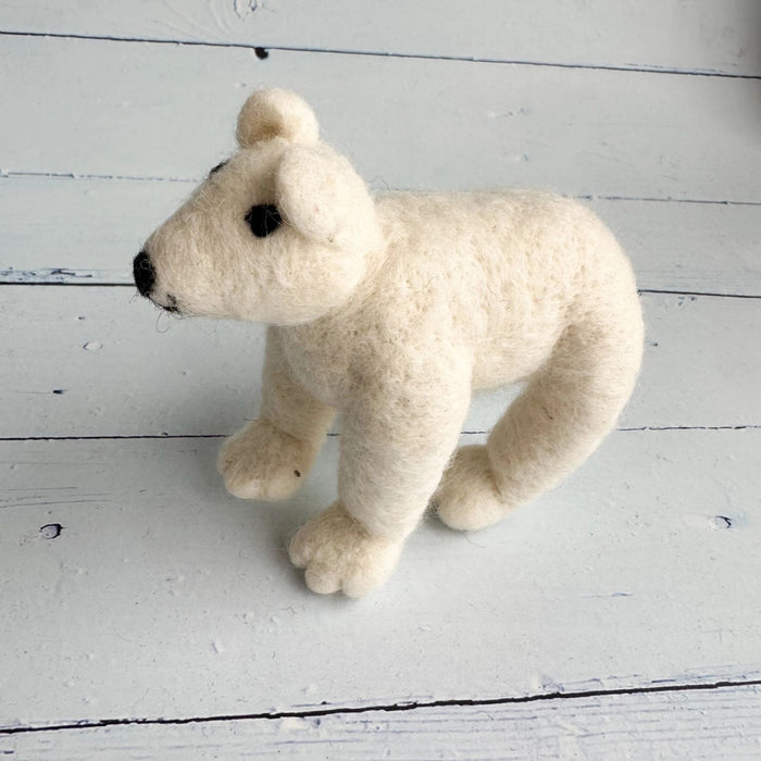 Felt Polar Bear, Standing