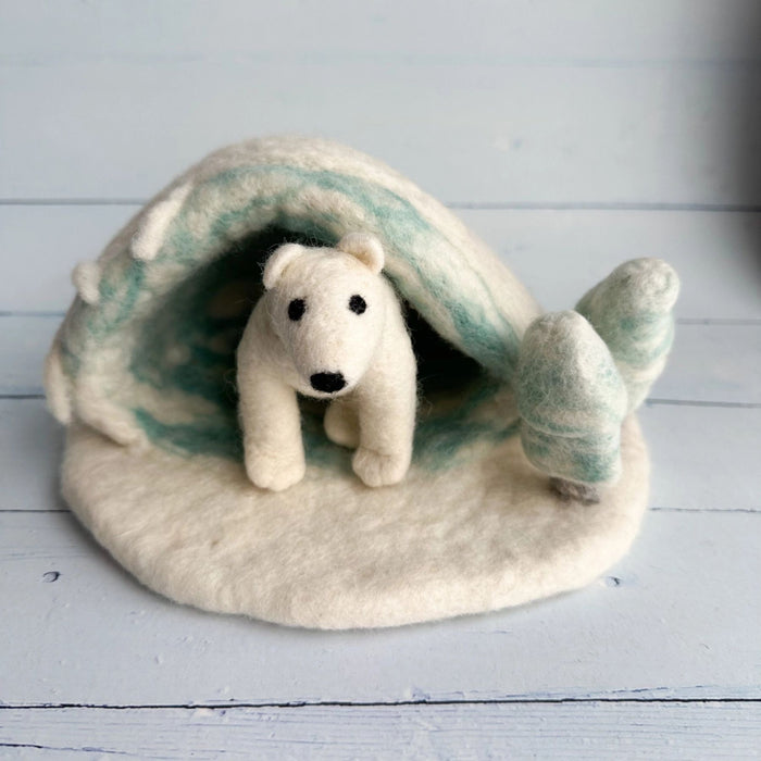 Felt Polar Bear, Standing