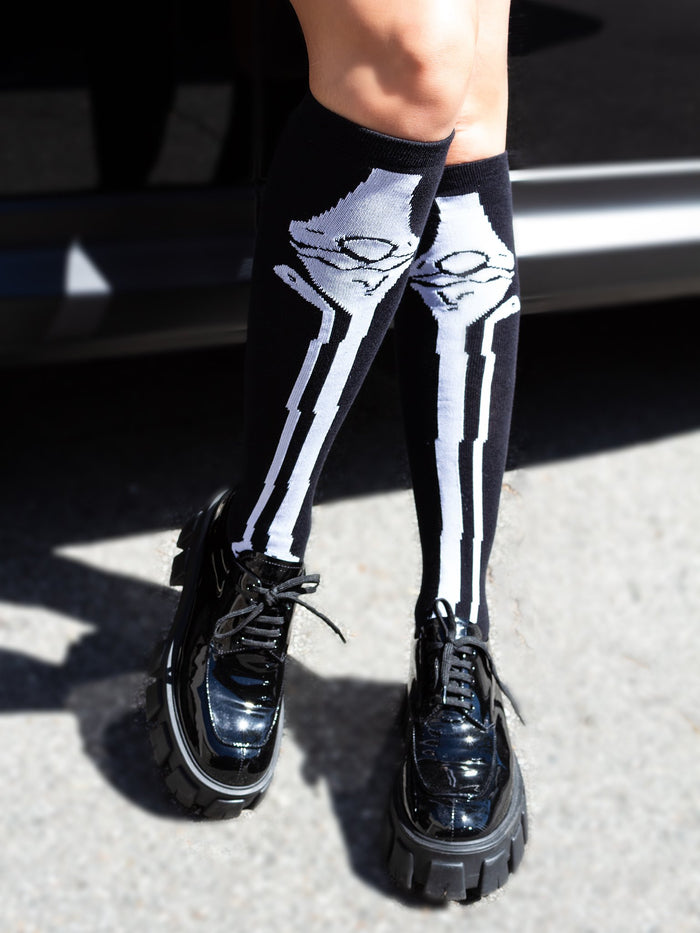 Leg Avenue Frankie Skeleton Knee Socks