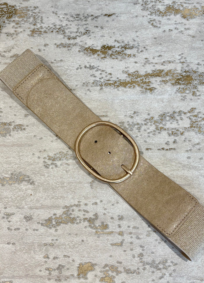 Glitter Affect Stretch Stap Belt (5 Colours)