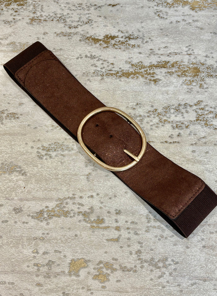 Glitter Affect Stretch Stap Belt (5 Colours)