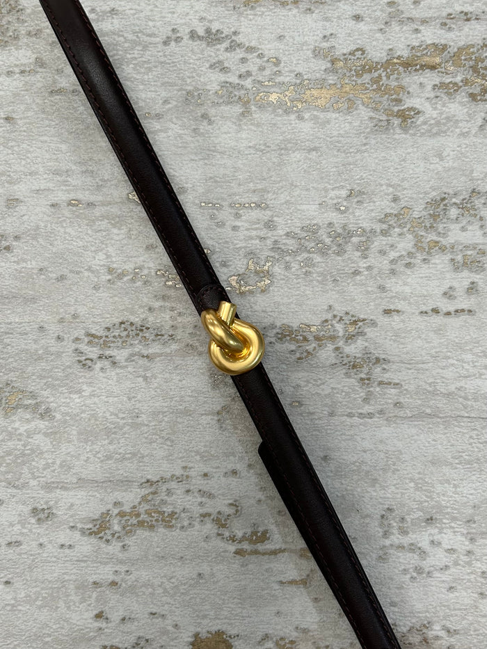 Gold Knot Faux Leather Belt (5 Colours)
