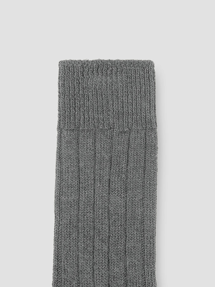 Grey Alpaca Bed Socks