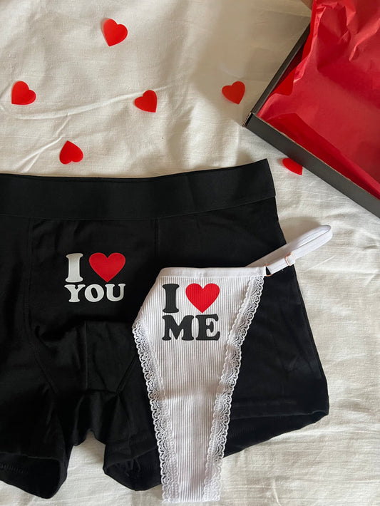 "I Love You & I Love Me" Matching Couple Set