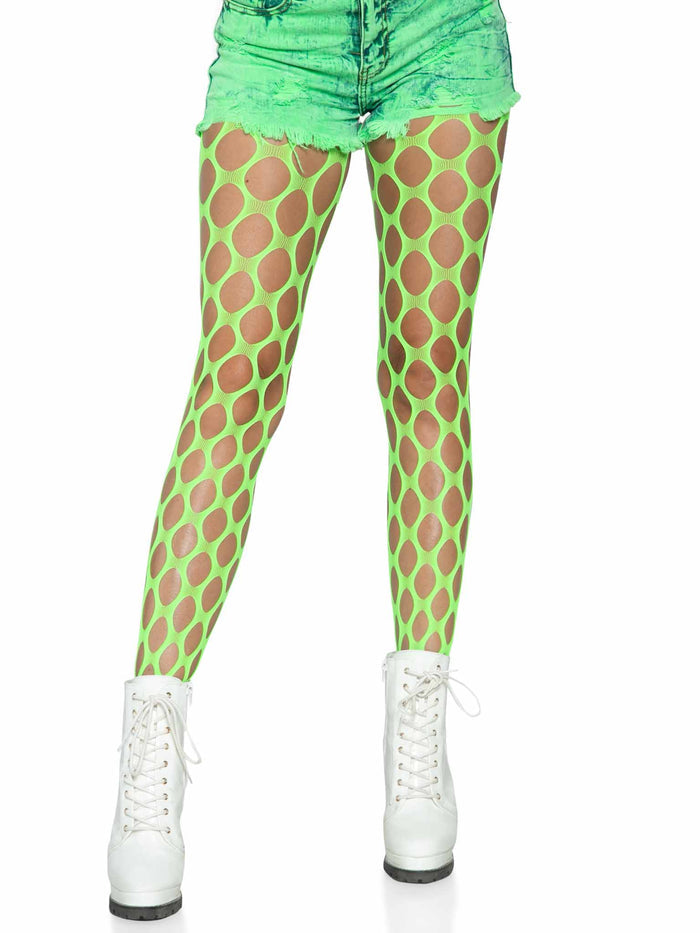 color_neon green | Leg Avenue Pothole Net Tights