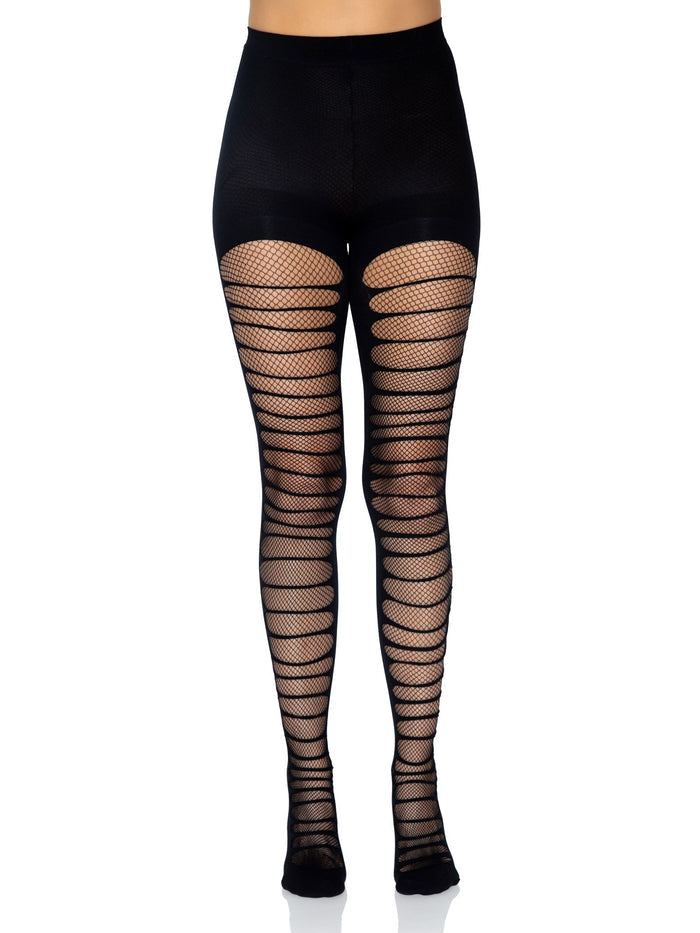 Leg Avenue Lara Shredded Fishnet Tights