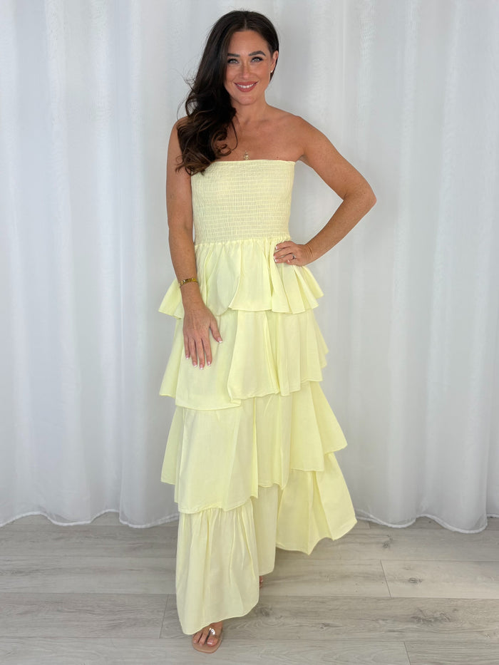 Layered Frill Maxi Dress (9 Colours)