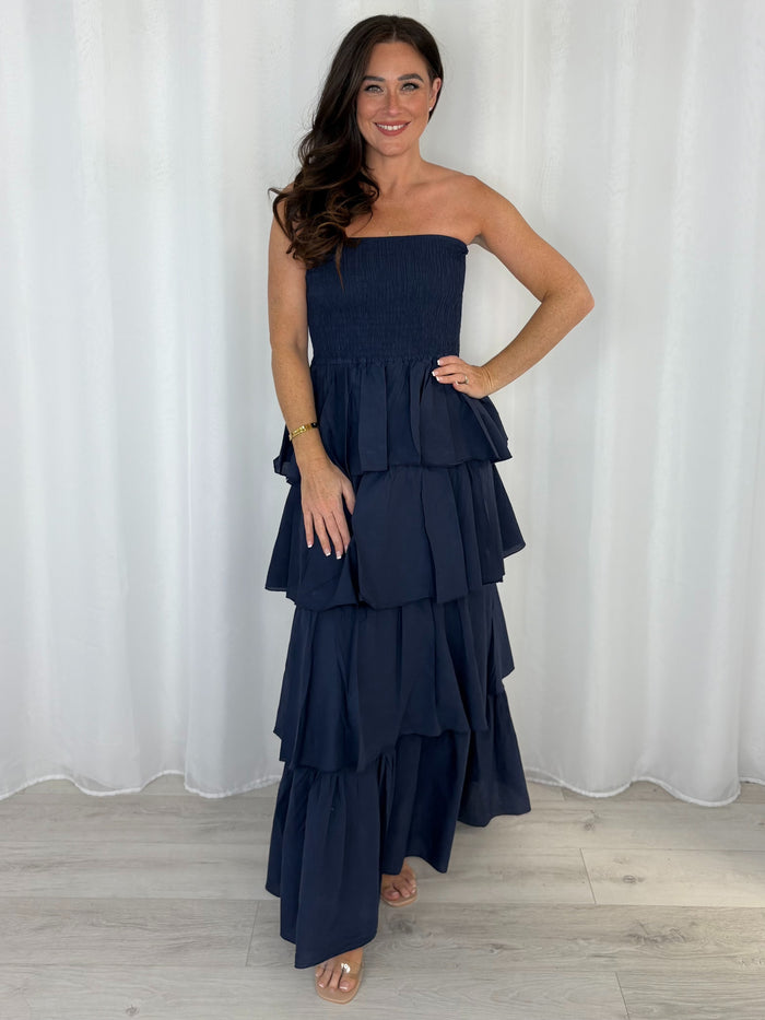 Layered Frill Maxi Dress (9 Colours)