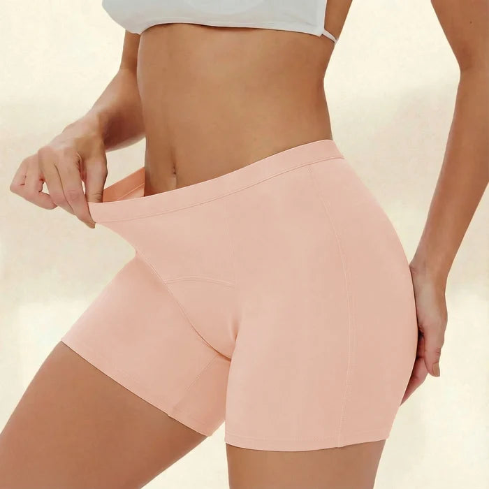 Leakproof Boyshorts (Heavy Absorbency Beige 5-Pack)