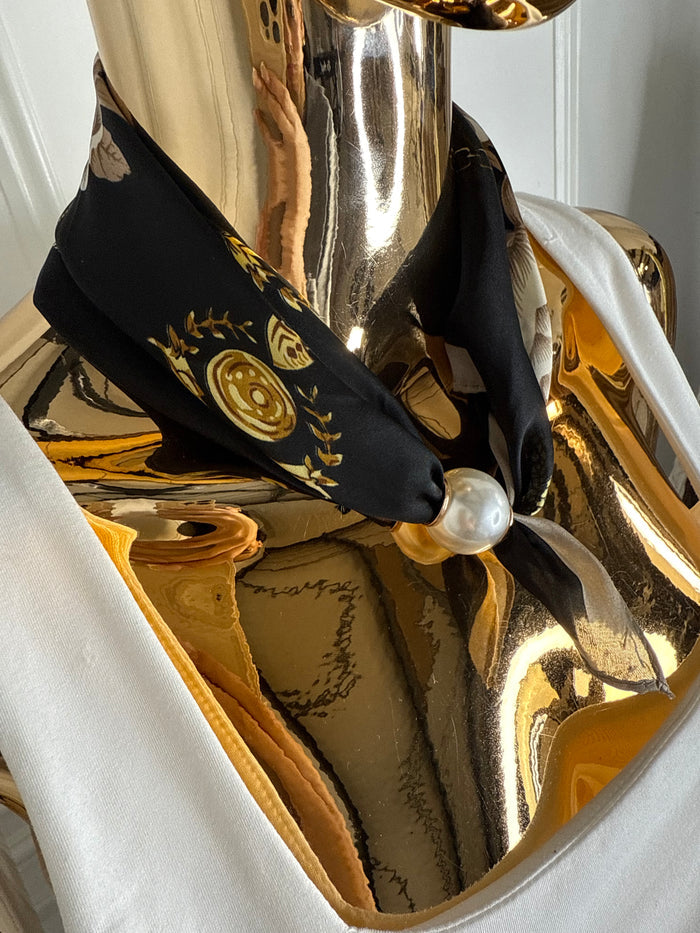 Magnetic Pearl Neck Scarf (22 Colours)