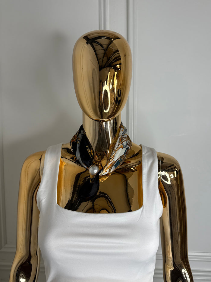 Magnetic Pearl Neck Scarf (22 Colours)