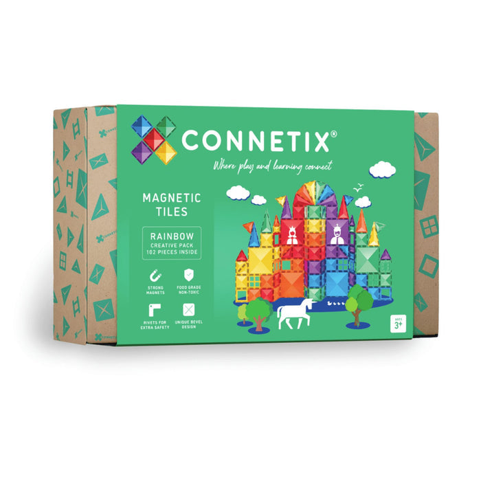 Magnetic Tiles Rainbow - Creative Pack 102 pcs