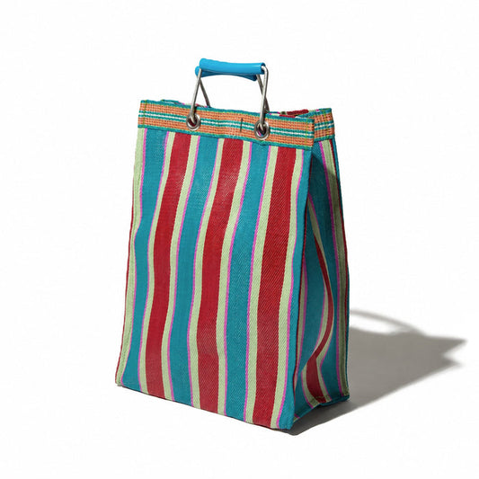Market Bag Rectangle Red - Blue