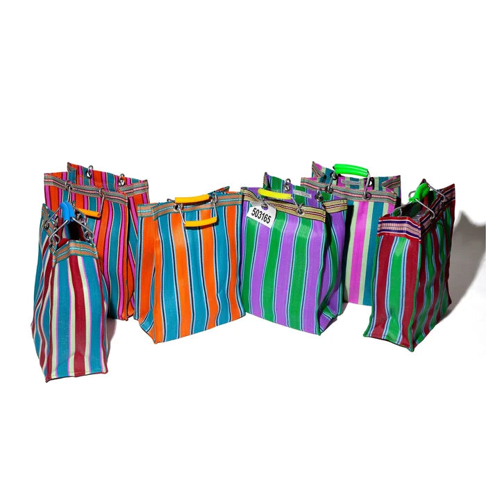 Market Bag Rectangle Red - Blue