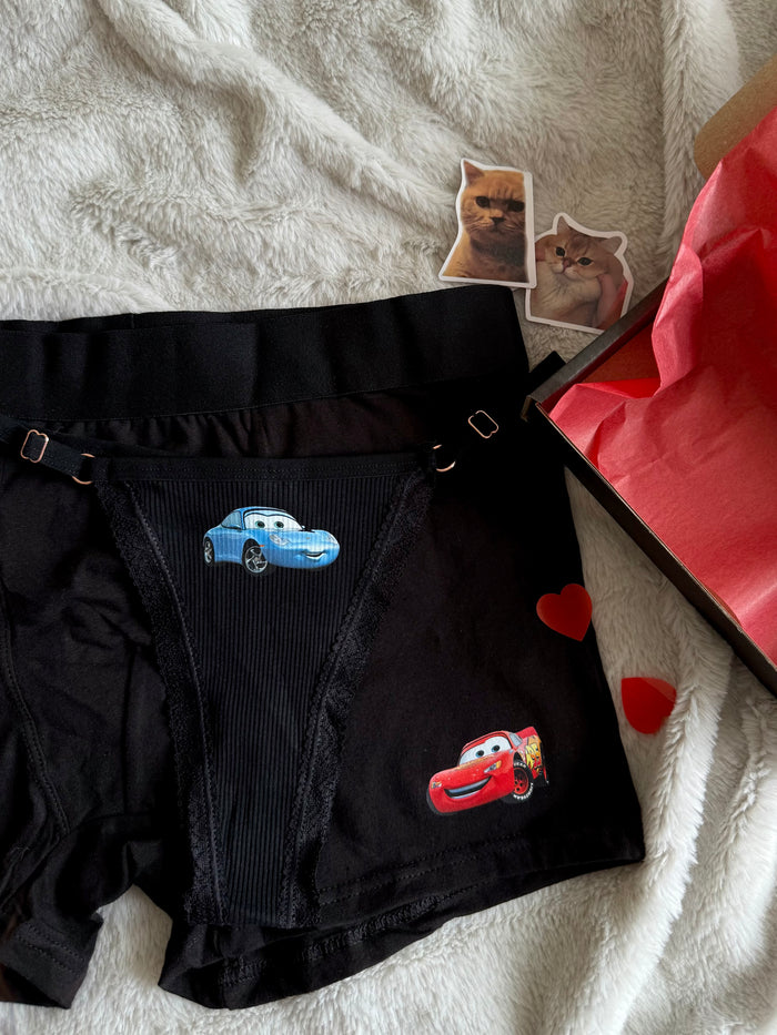 Matching Couple Underwear Set “McQueen & Sally”