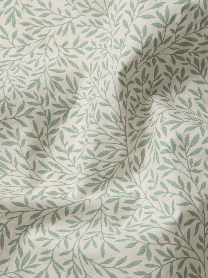 Mellow Green Standen Cotton Fitted Sheet