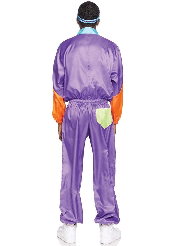 Leg Avenue Men's Track Suit 80s Costume