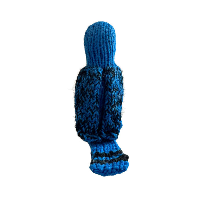 Organic Cotton Finger Puppet - Blue Bird