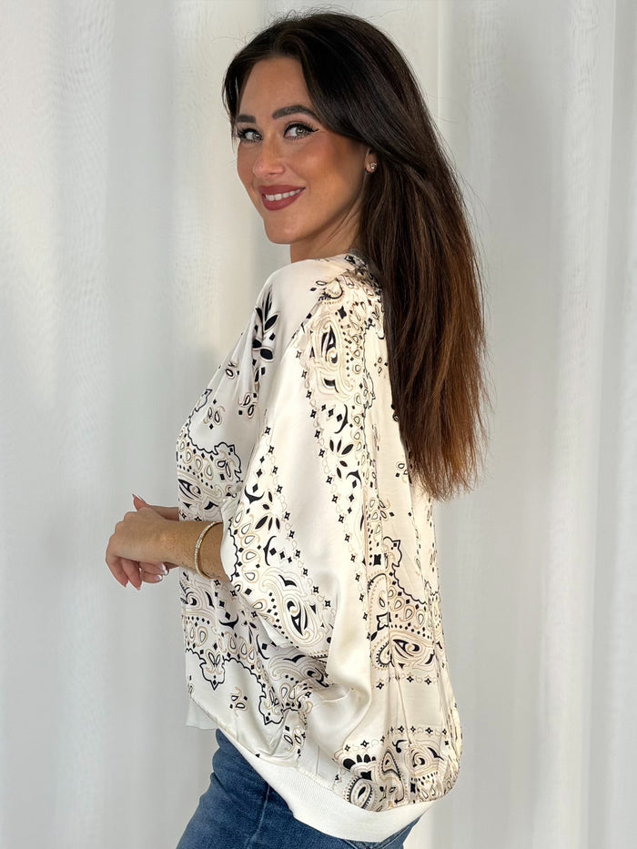 Paisley Button Up Top (5 Colours)