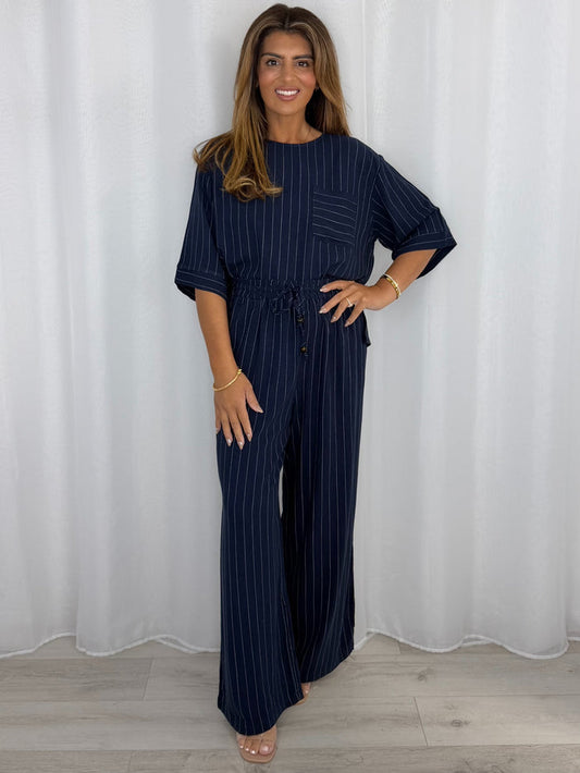 Pinstripe Top And Trouser Co-Ord (3 Colours)