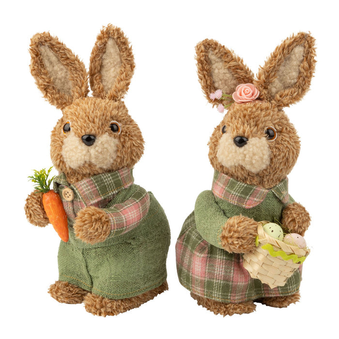 Plush Covered Bunny