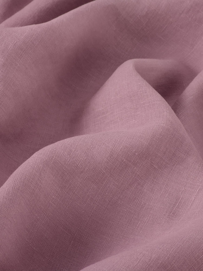 Raspberry Linen Blend Fitted Sheet