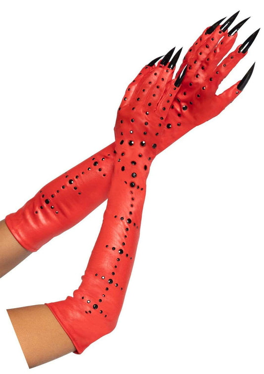 Leg Avenue Rhinestone Devil Claw Gloves
