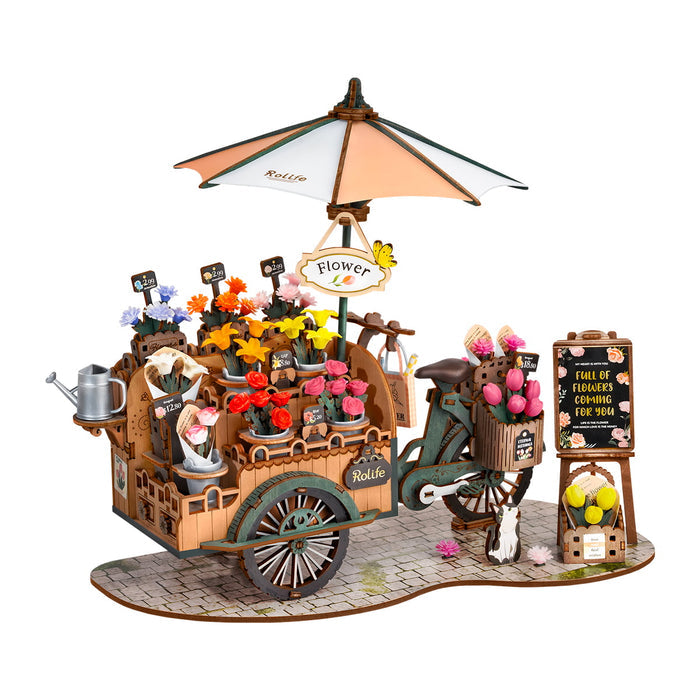 Rolife Blossom Cart 3D Wooden Puzzle TGS03 main product photo