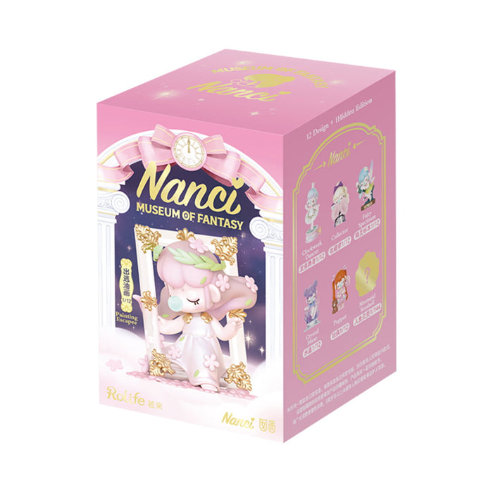 Rolife Nanci Museum of Fantasy ZOXX Surprise Figure Dolls set showing collectible figurines in magical museum-themed