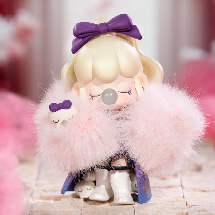 Rolife Nanci Museum of Fantasy ZOXX figure doll wearing a teal and gold explorer coat with a specimen jar and butterfly