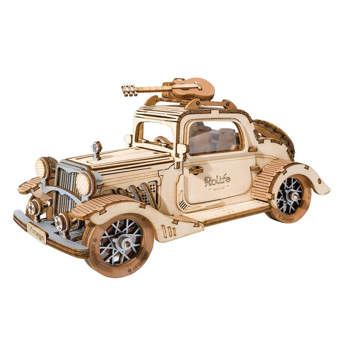 Rolife Vintage Car 3D Wooden Puzzle TG504 main product photo