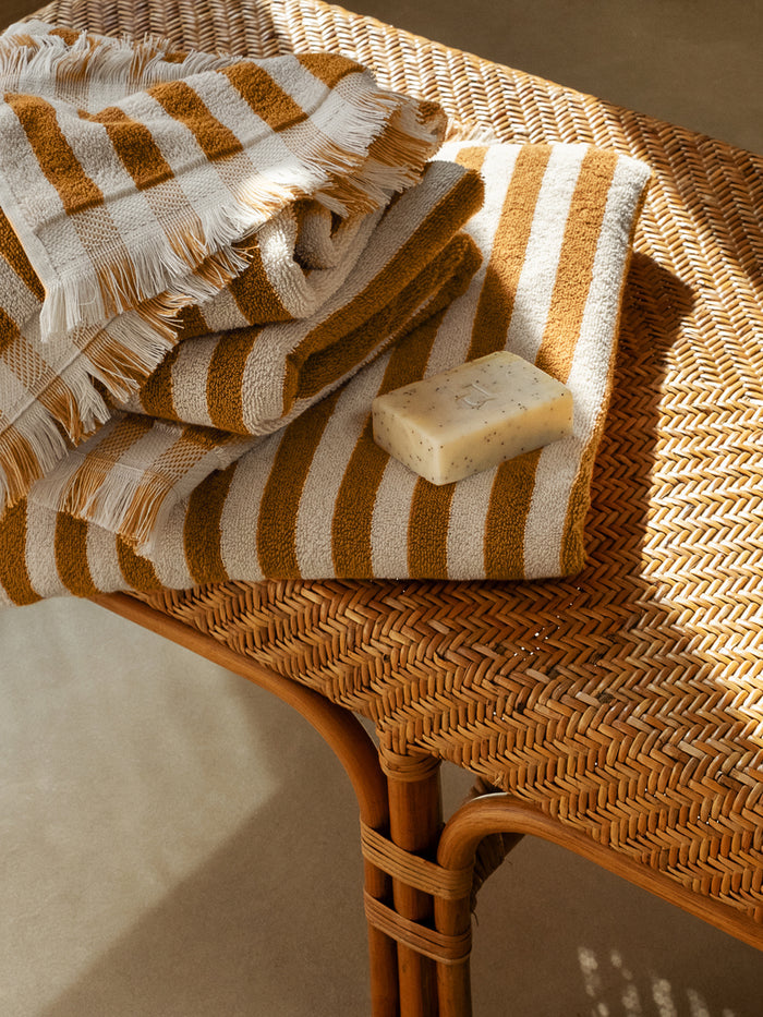 Russet Yellow Pembroke Stripe Towel Small Bundle
