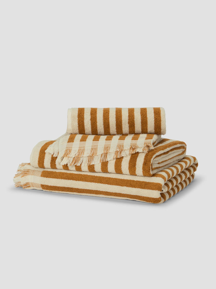 Russet Yellow Pembroke Stripe Towel Small Bundle