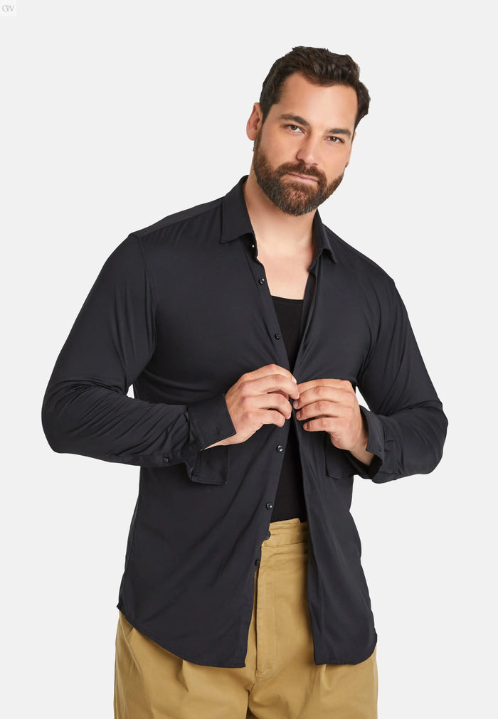 seamless compression Tank Top Finn design black