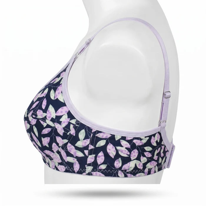 Silqiaa Pack of 2 Cotton Lilac Floral Comfort Bra (A/N: 58)