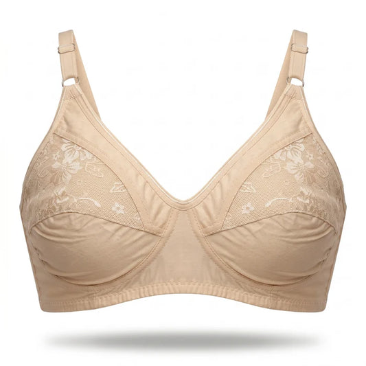 Silqiaa Pack of 2 Cotton Non Padded Everyday Bra  (A/N: 55)