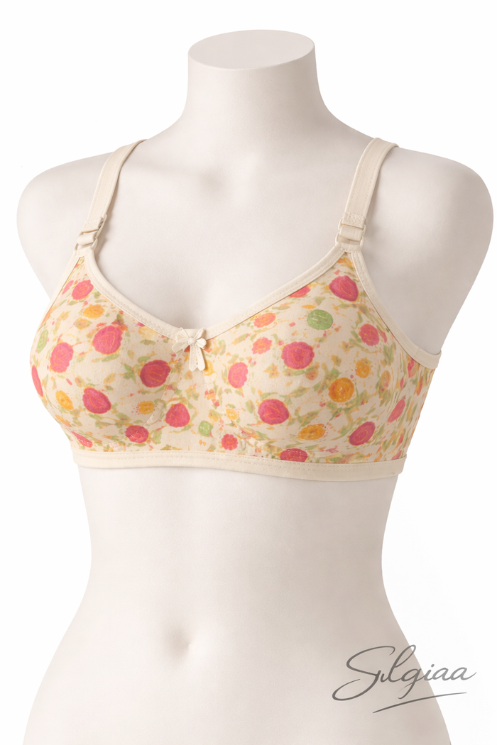Silqiaa Pack of 2 Floral Soft Cotton Bras  (A/N: 6)